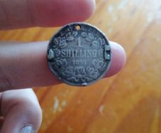 1895 South Africa Silver One Shilling Coin