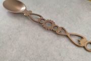 Vintage Brass Celtic Love Spoon