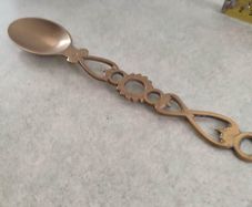 Vintage Brass Celtic Love Spoon
