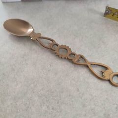 Vintage Brass Celtic Love Spoon