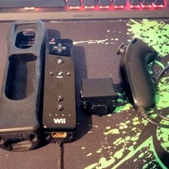 Wii Controller + Nunchuck + Motion Plus Black