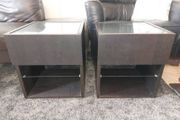 Two Ikea Ramvik Coffee Tables