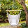 Swing Chair with Hardware Kit: Ohuhu XL Portable Hanging Chairs with 2 Cushions Detachable Metal Support Bar Side Pocket for Indoor Outdoor, Hammock Chair for Patio Bedrooms Teen Girls Room Decor (MULTIPLE COLOURS) Image 3