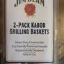 BBQ grilling Jim Beam Nonstick Kabob Sausage BBQ Grilling Baskets Set of 2 brand New Image 3
