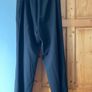 Evan's ladies pear fit wide leg black trousers plus size - New Image 3