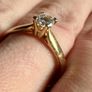 18 ct gold Solitaire ring Image 4