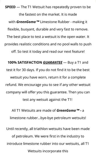 Wetsuit Triathlon