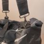 Large black expandable travel bag with shoulder strap Image 3