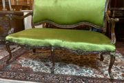 Louis XV Style Carved Wood Sofa