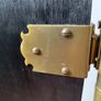 Brass Cheval Mirror with Cherub Finials. Image 7
