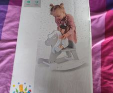 Wooden rocking horse