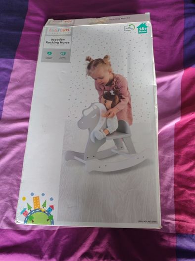 Wooden rocking horse