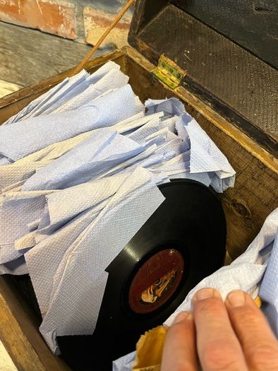 vintage vinyl box