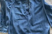 Seventy + Mochi Denim Blouse - Size 8 - Organic Cotton