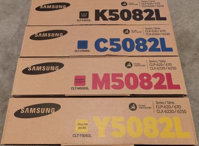 New Original Samsung Printer Toner K5082L C5082L M5082L Y5082L
