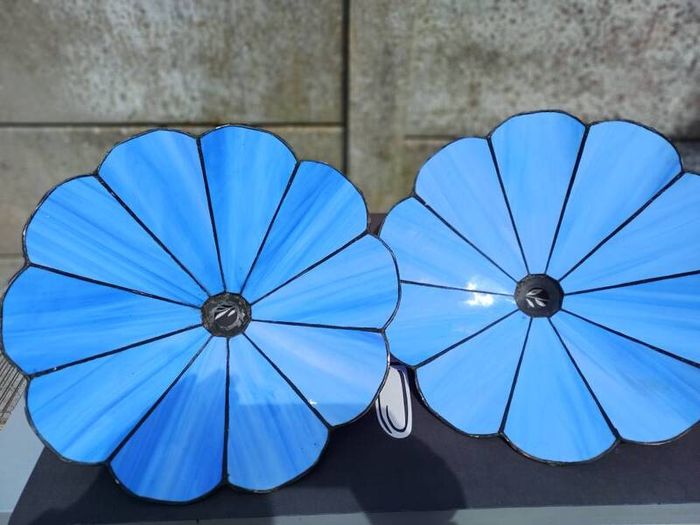 Vintage Stained Glass Ceiling Shades