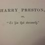 Harry Preston - A Story For Boys - Book From 19th Century Image 10