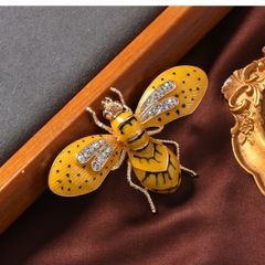 Brand New Enamel Bee Brooch