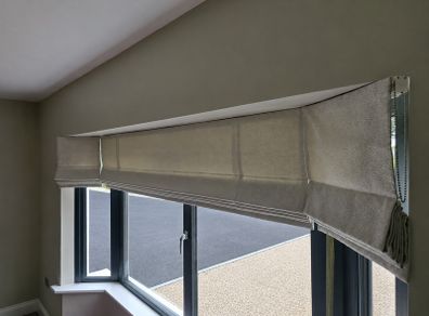 Bay Window Roman Blinds