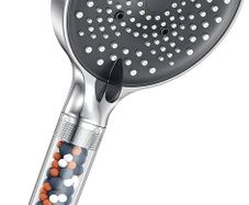 NEW SALE | PRO 130mm Filter Showerheads,Powerful Flow with 6 Modes,High Pressure Shower Head for Low Water Pressure,Water Softener Shower Head Improve Skin Hair,Perfect for Home and Gym