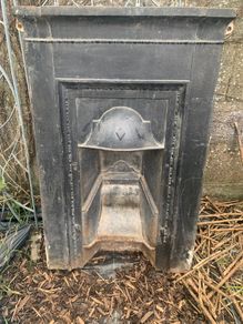 Cast iron fireplace