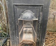 Cast iron fireplace