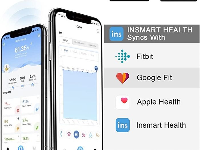 Body Fat Scales, INSMART Smart Digital Bathroom Weight Weighing Scales for Body Composition Analyzer with Smart APP, Body Composition Fitbit Scales for Fitness (FREE SHIPPING)
