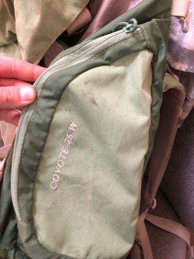 Huge Kelty Coyote 75 W Green Frame Hiking Bag