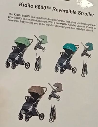 Kidilo 6600 reversible handle buggy
