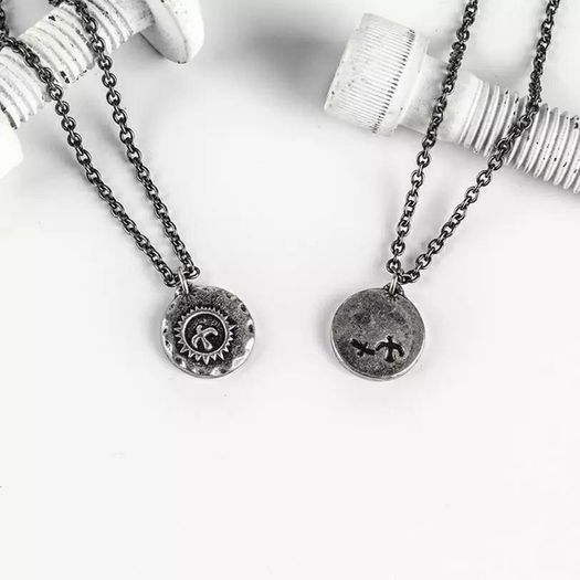 Necklaces Stainless Steel Vintage Coin Eagle freedom