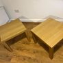 Two IKEA Oak-Effect Side Tables Image 3