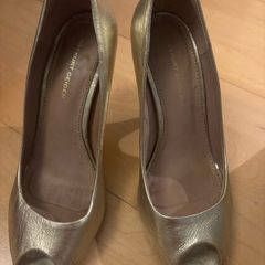kurt geiger gold heels