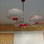 Rare Authentic 1950s Atomic UFO Pendant Light . Pristine & Working Image 4