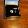 Stunning pair of White Opal Stud Earrings Image 8