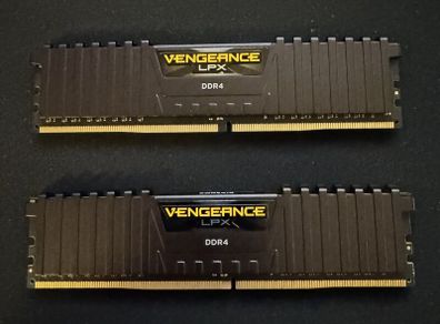 Corsair Vengeance Lpx 16gb (2 X 8gb) Ddr4 Dram 3000mhz C16 Memory Kit - Black