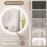 LED Bathroom Mirror Dual LED Fog Free Bright Light Image 7