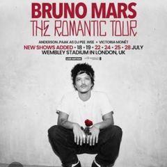 Bruno Mars London 24th July