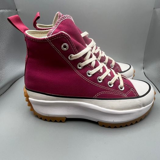 Converse Womens Shoes - Run Star Hike - Dark Pink - Size 4.5 UK - Hi Top