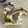 Resin Dolphin Mother and Pup Coral Reef Figurine Realistic Shelf Sitter Decor Image 5
