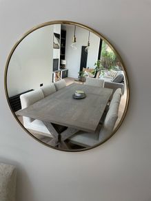 brass mirror