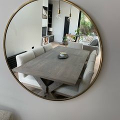 brass mirror