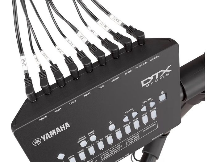 Yamaha DTX402 Electronic Drum Kit - Complete Set with Stool and Noise Absorbers.