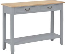 Console Table Grey 110x35x80 cm Wood