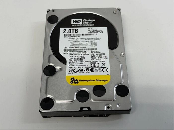 WDC 2TB SATA HDD WD2003FYYS Western Digital Enterprise Server 24x7
