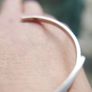 Vintage Sterling Silver 925 Wave Cuff Bangle Hallmarked 10,3g Image 7