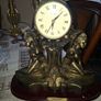 Beautiful Art Deco-style mantel clock DiCaprio Collection two elegantly posed female figures, Postage available or Collection Image 2
