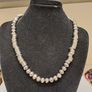 Statement Silver Tone Necklace with Faceted Beads Image 4