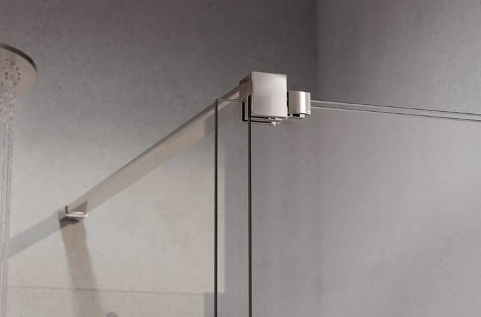 BESCO Sliding Walk-In Shower Enclosure Chrome 120X200cm