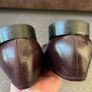 Barker Harvard Penny Loafers UK 10 G Burgundy Croc Embossed Leather Made in England Image 8