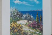 Limited edition lithograph La Petite Maison by Marcel Belvisi 277/390